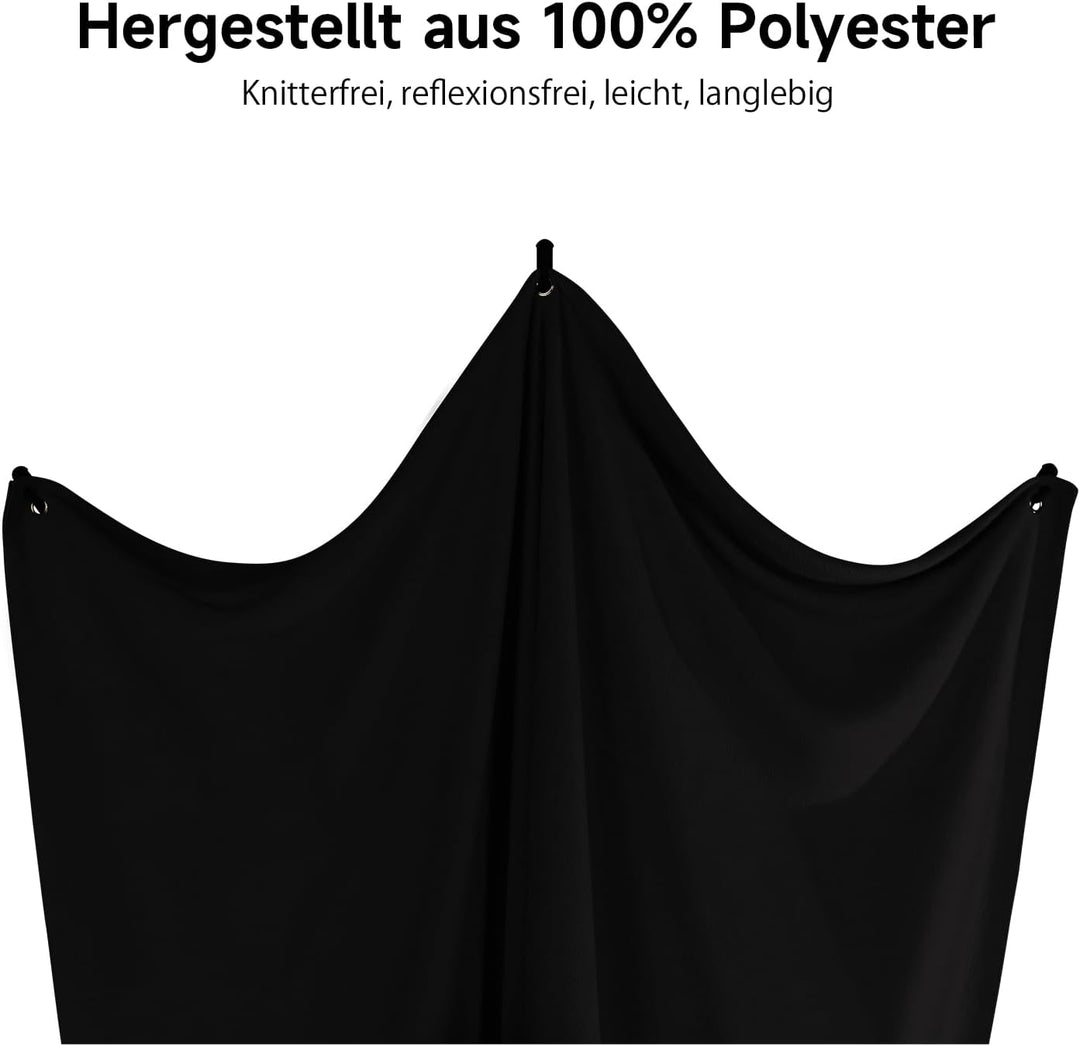 Rollei Hintergrund 210 x 150 cm Rollei X-Drop Hintergrund-System; Greenscreen; perfekt für Indoor un