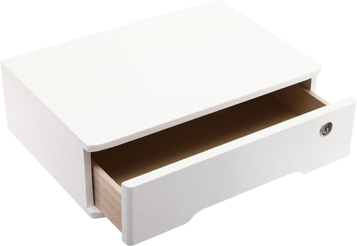 1 Schicht Desktop Storage Box, Desktop Storage Box mit abschliessbarer Schublade, Bürobedarf Schubla