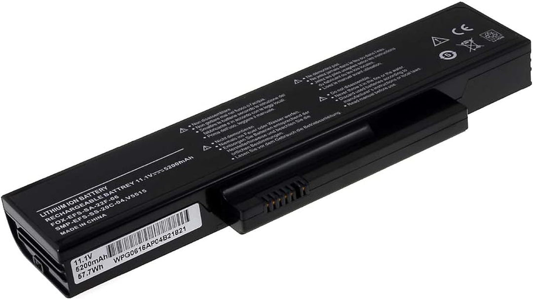 Akku für Fujitsu-Siemens V5515-T2130, 11,1V, Li-Ion