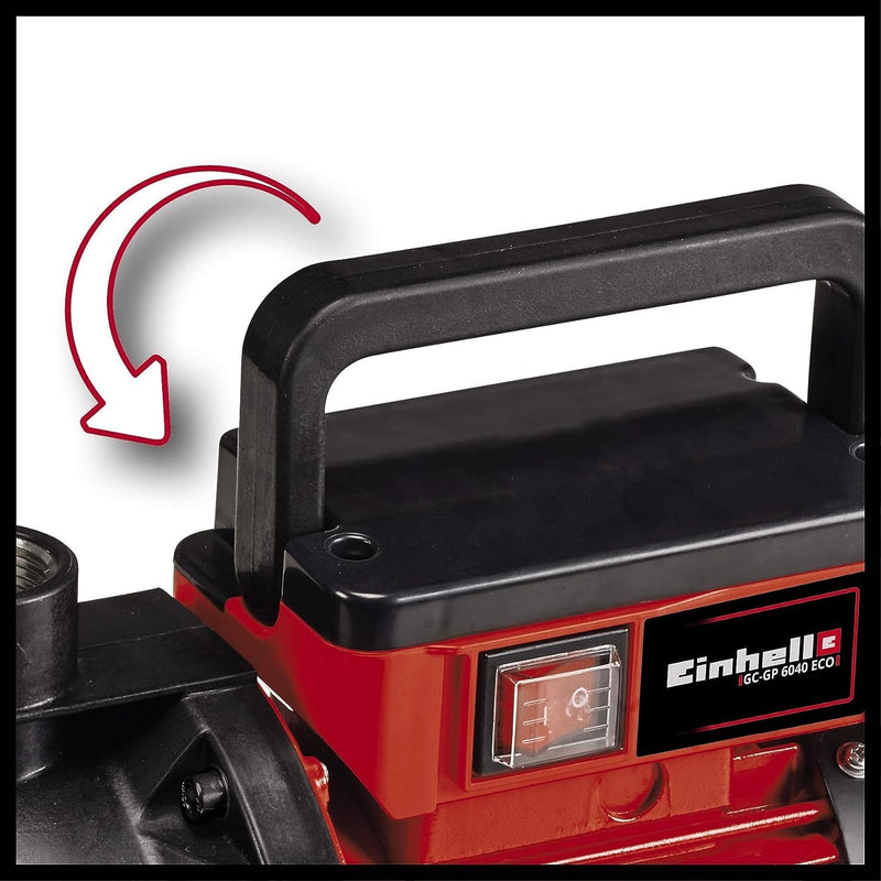 Einhell Gartenpumpe GC-GP 6040 ECO (600 W, max. 3.6 bar, 4000 L/h Fördermenge, Wasserfüllanzeige, kl