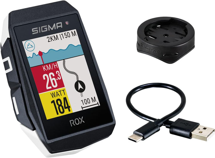 SIGMA ROX 11.1 EVO | Fahrradcomputer kabellos GPS & Navigation inkl. Geschwindigkeits-, Herz- und Tr