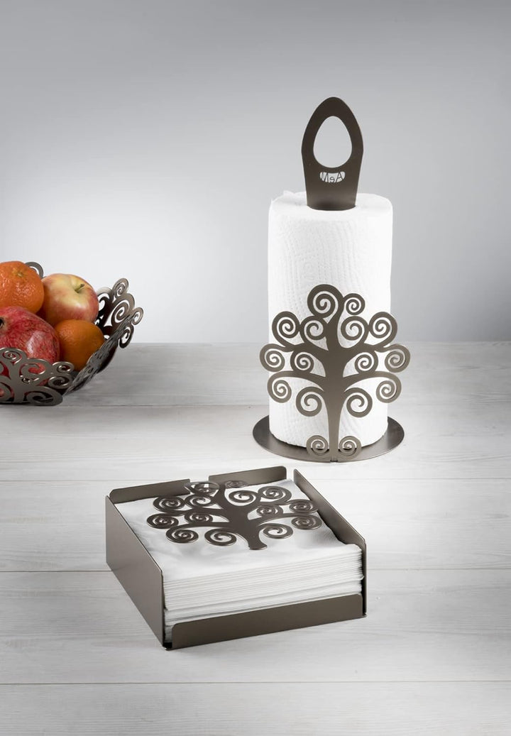 Arti & Mestieri Baum des Lebens, grosses Design, 100 % Made in Italy, aus Eisen, 38 x 11 H cm (Schla