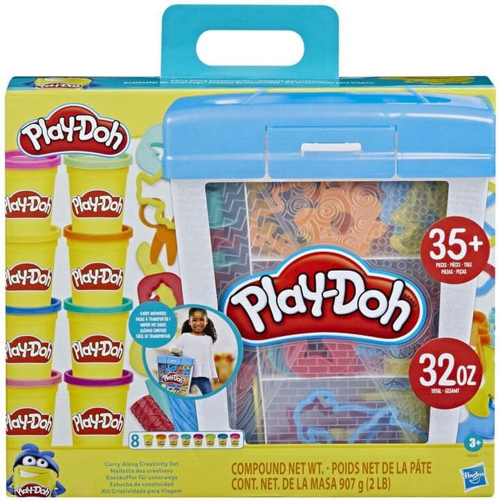 Play-Doh Hasbro F3605 Knetkoffer für unterwegs inkl. 8 Knetdosen