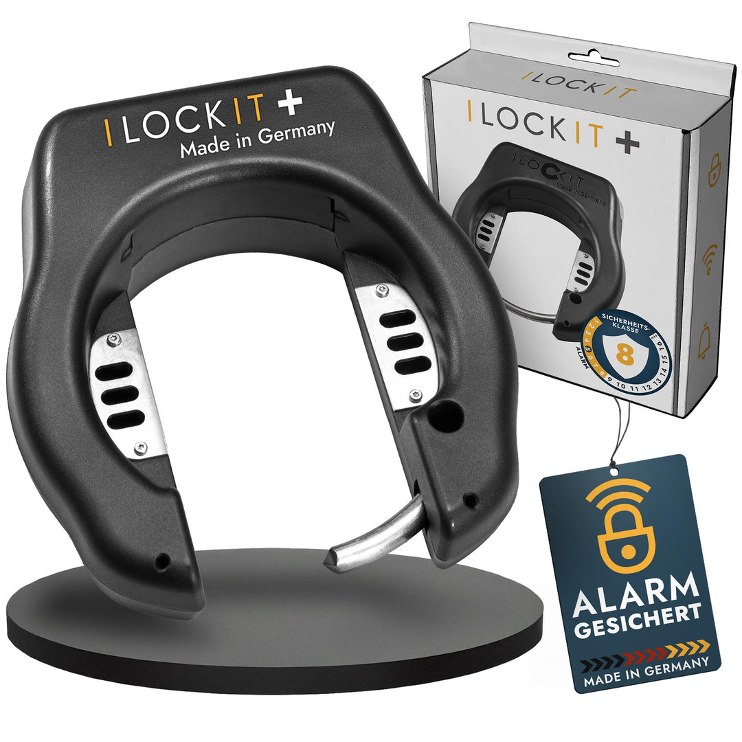 I LOCK IT+ Bluetooth Fahrradschloss mit Alarm | Smart Bike Lock with Alarm | Rahmenschloss per Handy
