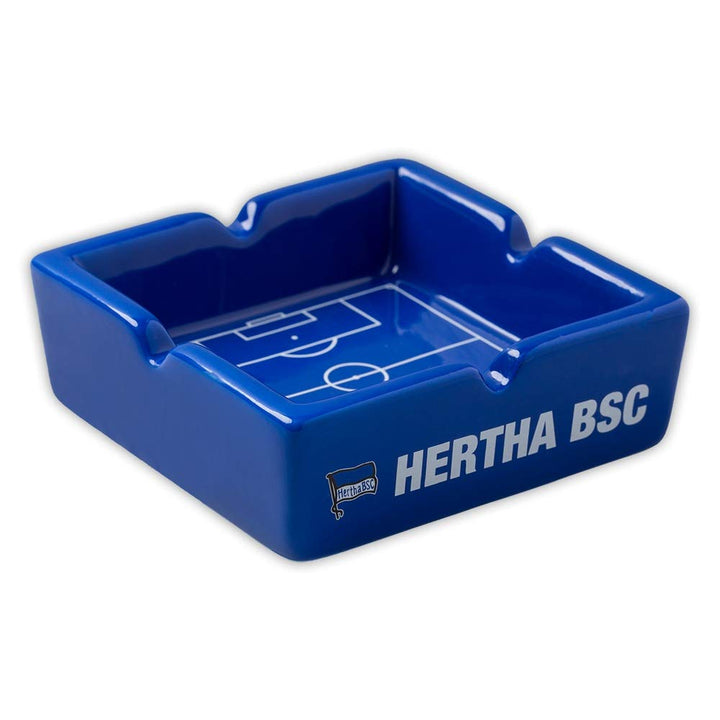 Hertha BSC Berlin Aschenbecher - blau - Ascher, Ashtray Keramik - Plus Lesezeichen I Love Berlin