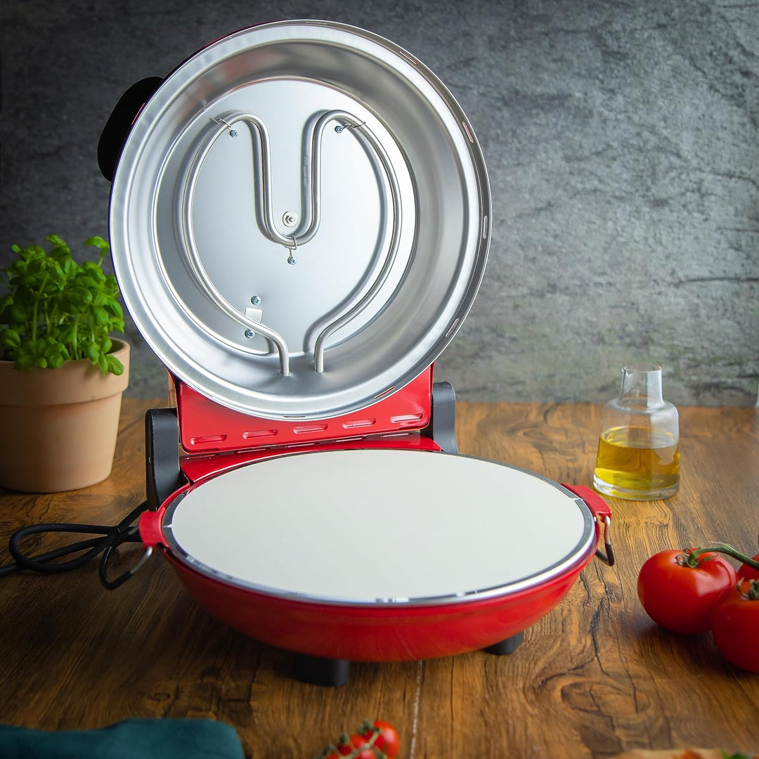 Küchenprofi Pizza Maker NAPOLI, mit Pizzastein, für Ø 36 cm Pizzen in 4 Min, 1200 Watt, stufenlose T