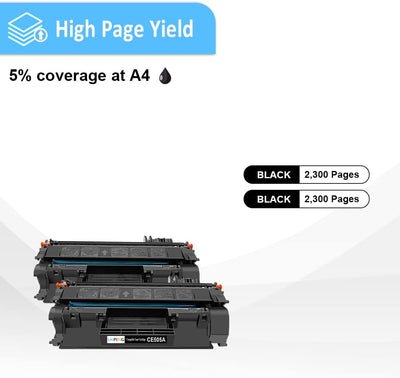 LAIPENG Kompatible 05A CE505A 05X CE505X Tonerkartusche bis zu 2300 Seiten für HP Laserjet P2030 P20