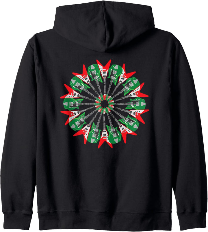 E-Gitarre Kranz - Weihnachtsgitarre Kapuzenjacke