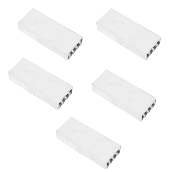 5-tlg. CPU-Kühlkörper aus Aluminium, 40 x 20 x 100 mm Kühlkörper-Kühlplatine, PCB-Kühlung Wärmeablei