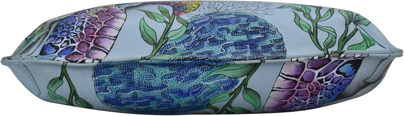 Anuschka Damen Cross Body aus Leder, handbemalt Einheitsgrösse Underwater Beauty, Einheitsgrösse Und