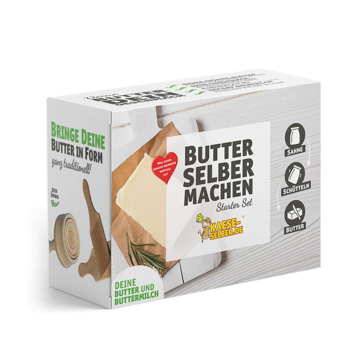 Butter und Buttermilch selber Machen - Set (inkl. Schritt für Schritt Anleitung)