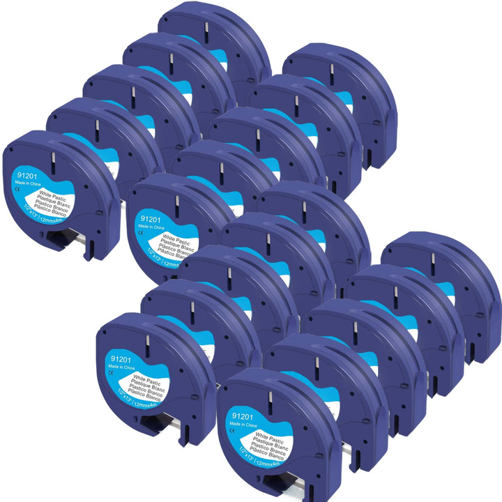 Molabel 20pack Compatible Letratag Label Tape Replacement for Dymo Letratag 91221 S0721610 91201,12