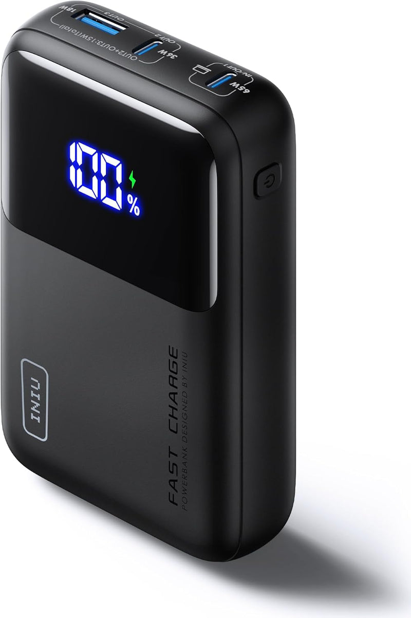 INIU Power Bank, 20000mAh 65W Powerbank Klein Aber Stark Phone & Laptop, Externe Handyakkus USB C In