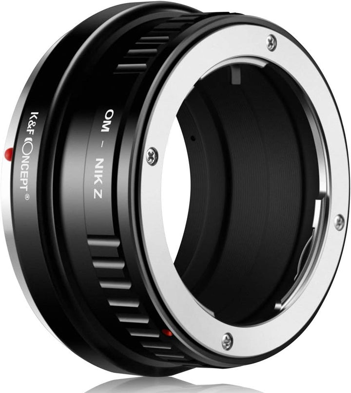 K&F Concept OM-NIK Z Bajonettadapter Objektiv Ring für Olympus OM Objektiv auf Nikon Z 7 und Nikon Z