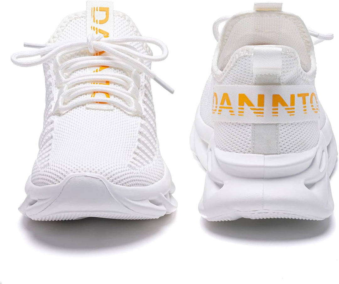 DANNTO Laufschuhe Herren Turnschuhe Damen Sneaker Leichte Atmungsaktiv rutschfeste Sportschuhe Gym F