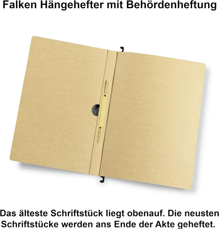 Original Falken 25er Pack Hängehefter UniReg. Made in Germany. Behördenheftung, aus Recycling-Karton