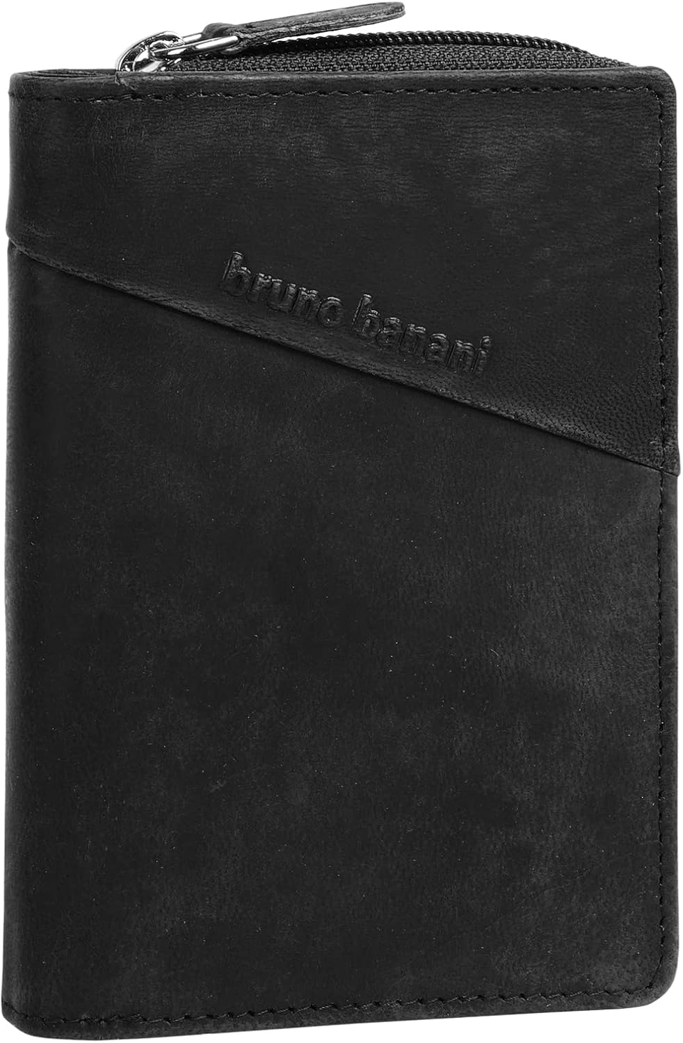 bruno banani Geldbörse Echt Leder schwarz Damen - 021338, Schwarz