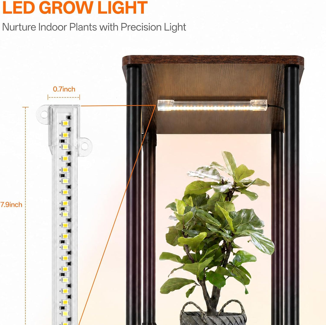 Bstrip Blumenständer mit Pflanzenlampe, 180cm 5 Ebenen Blumenständer Hoch