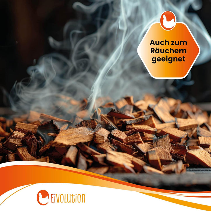 eivolution Buchenhack Einstreu für Stall & Voliere 15 kg | staubfrei | Natürliches Produkt aus nachw