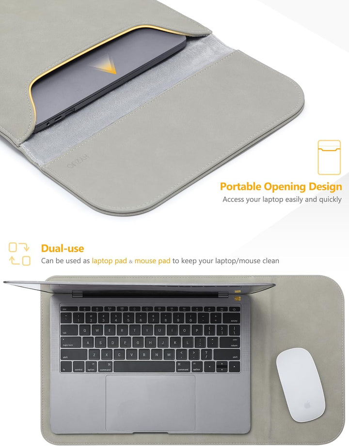 HYZUO 13,3-14 Zoll Laptophülle für MacBook Pro 14 M5/M4/M3/M2/M1 Pro/Max 2026-2021, 13,3" MacBook Ai