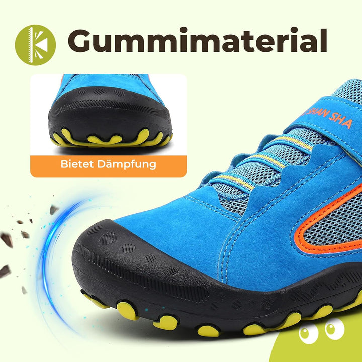 Mishansha Unisex-Kinder Turnschuhe Jungen Mädchen Trekkingschuhe rutschfest Wanderschuhe Outdoor Spo