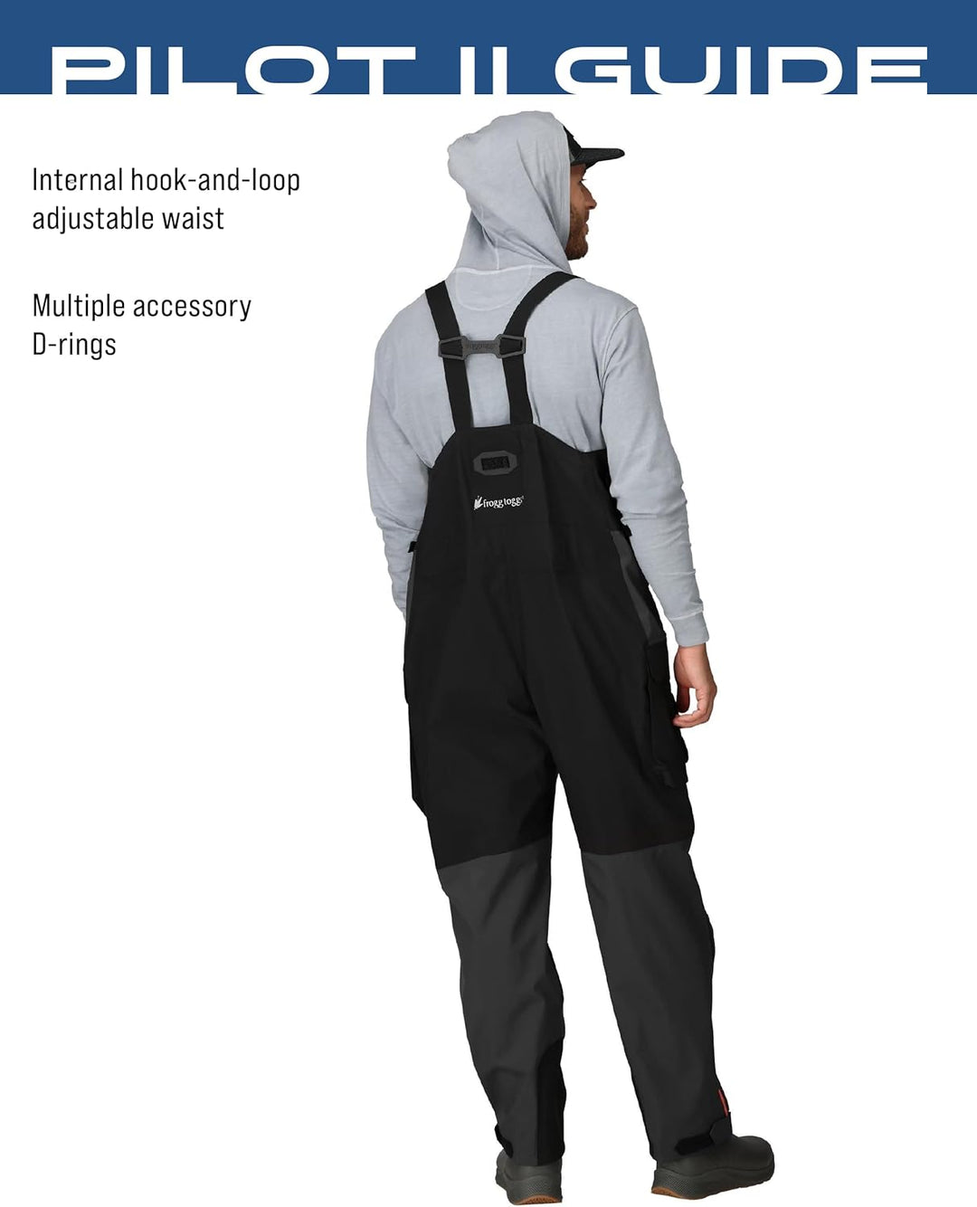 frogg toggs Herren Pilot Ii Guide Waterproof Breathable Rain Bib Pilotenführer Lätzchen (1er Pack) S