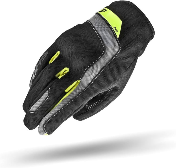 SHIMA ONE MEN - Motorradhandschuhe Herren - Belüftete, Sommer Handschuhe aus Mesh mit Knöchel und Fi