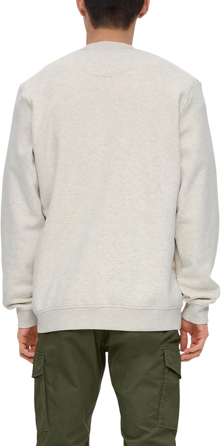 s.Oliver Herren Sweatshirt, XL Creme 0705