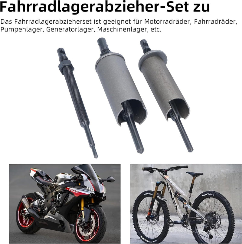 aleawol 9-23 mm Innen Radlager Abzieher, Motorrad Innenlager Abzieher Lagerabzieher Ausbauwerkzeug S