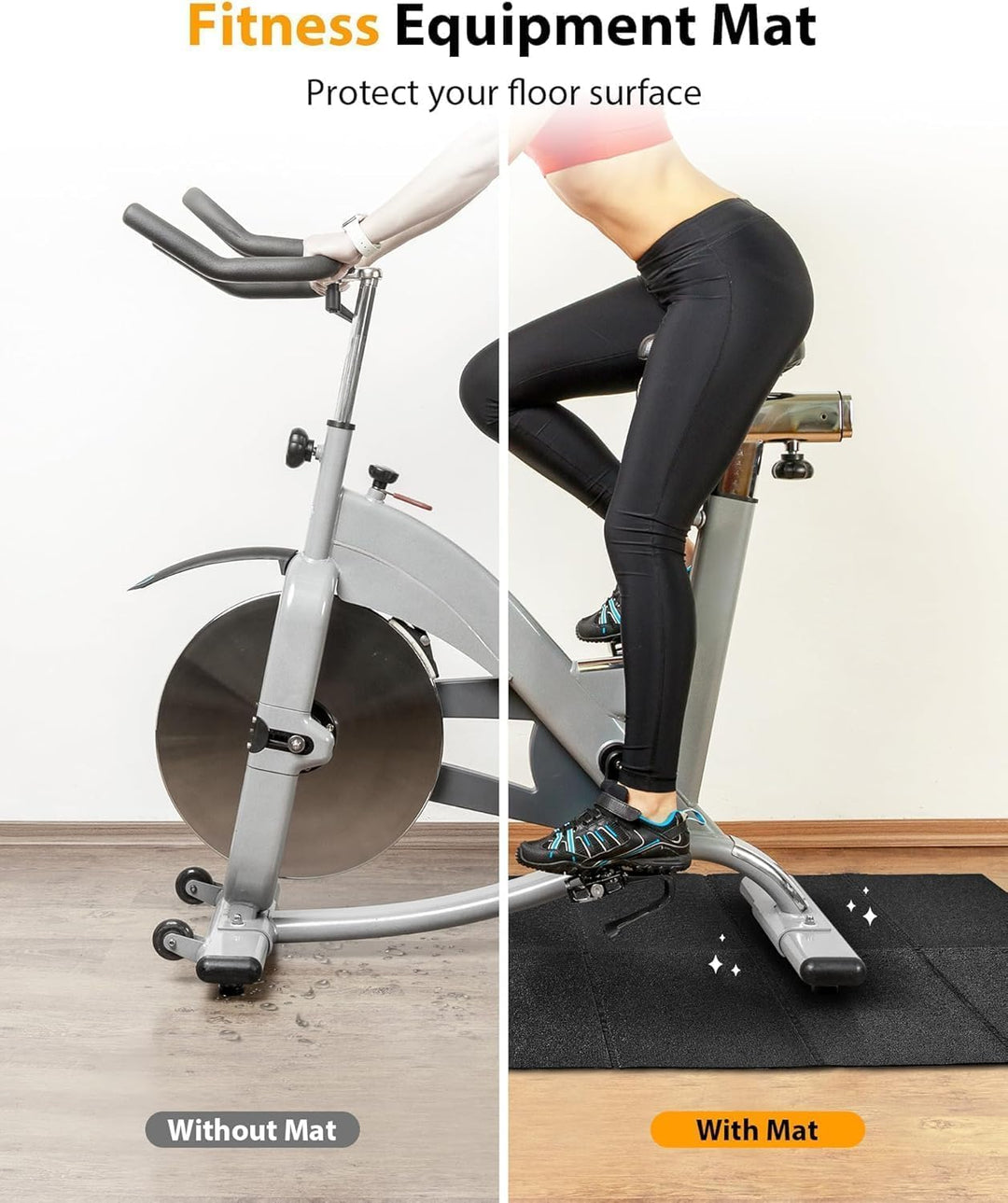 PROIRON Bodenschutzmatte Fitnessgerät, Bodenschutzmatte Fitness 5mm Dicke, Laufband Matte Schutzmatt