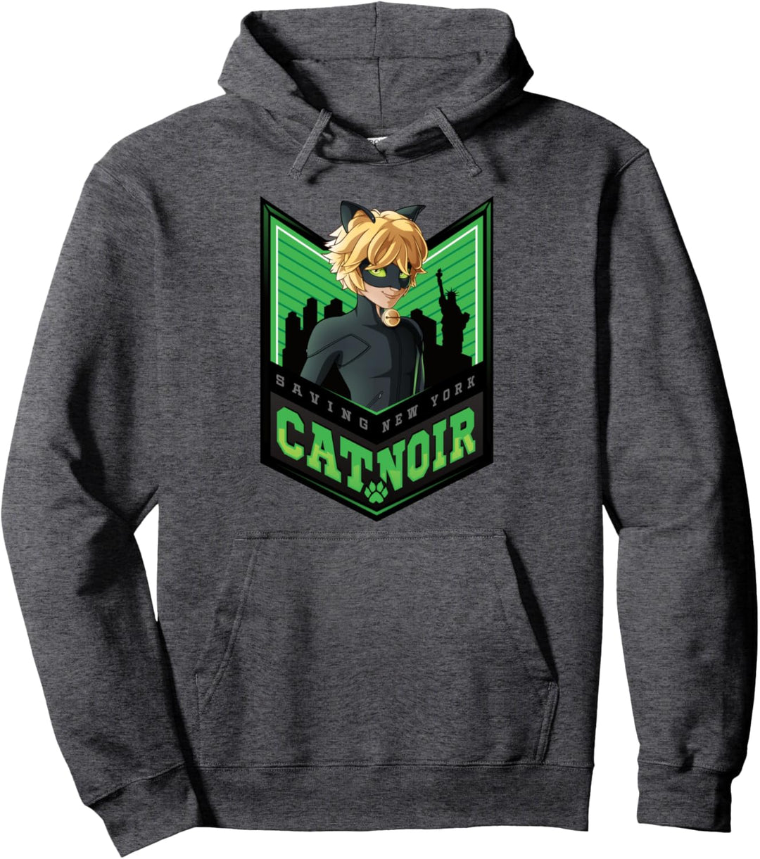 Miraculous Cat Noir New York Anstecker Pullover Hoodie
