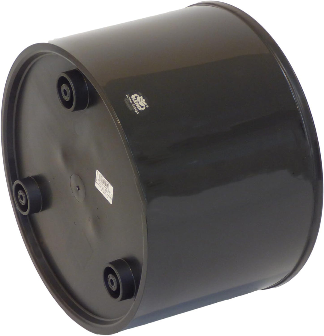 Leni Kunststoff Blumenkübel Corona schwarz Ø 37cm H 24,5cm ohne Rollen