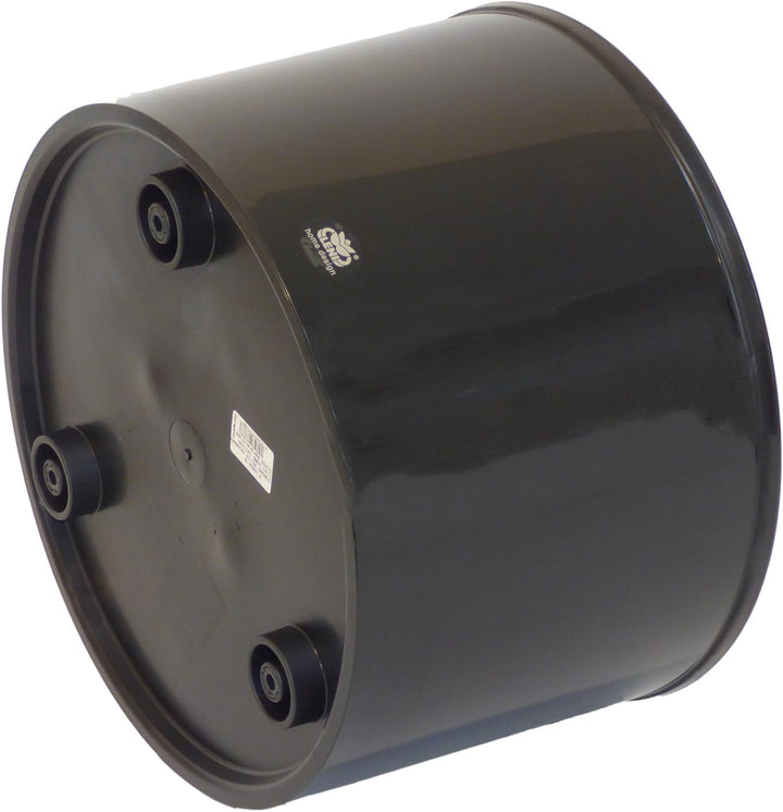 Leni Kunststoff Blumenkübel Corona schwarz Ø 37cm H 24,5cm ohne Rollen
