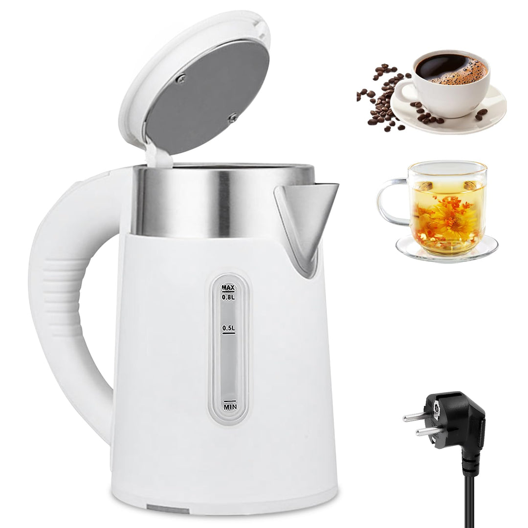 Wasserkocher, 0.8l Mini Camping Kettle, Kompakt &amp; Leicht Reisewasserkocher Mit Abschaltautomatik Und