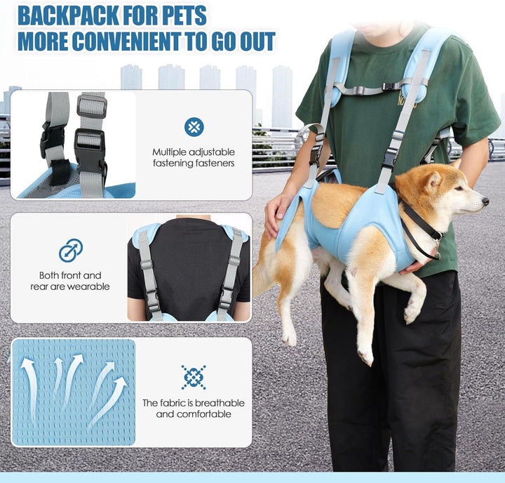 BT Bear Tragetuch für Hunde, tragbarer Outdoor-Rucksack, Notfall-Rucksack, Haustier-Tragetasche für