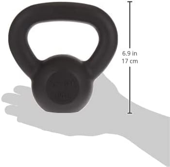 Yes4All 2-20kg Kettlebell aus Gusseisenmit Vinylbeschichtung und Gummifuss, Schwunghantel, Kugelgewi