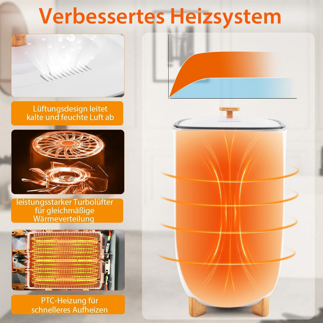 RELAX4LIFE 35L Handtuchwärmer, Handtuchtrockner elektrisch mit grosser Kapazität, Towel Warmer mit a