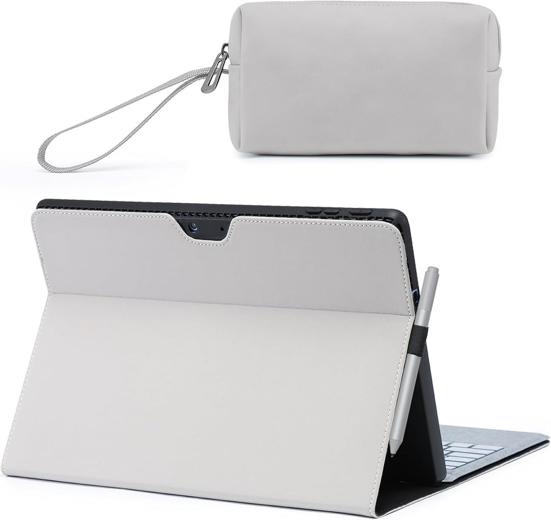 HYZUO Hülle Abdeckung Schutzhülle für 13 Zoll Surface Pro 9 5G 2022 Tragbar Folio Ständer mit Stylus