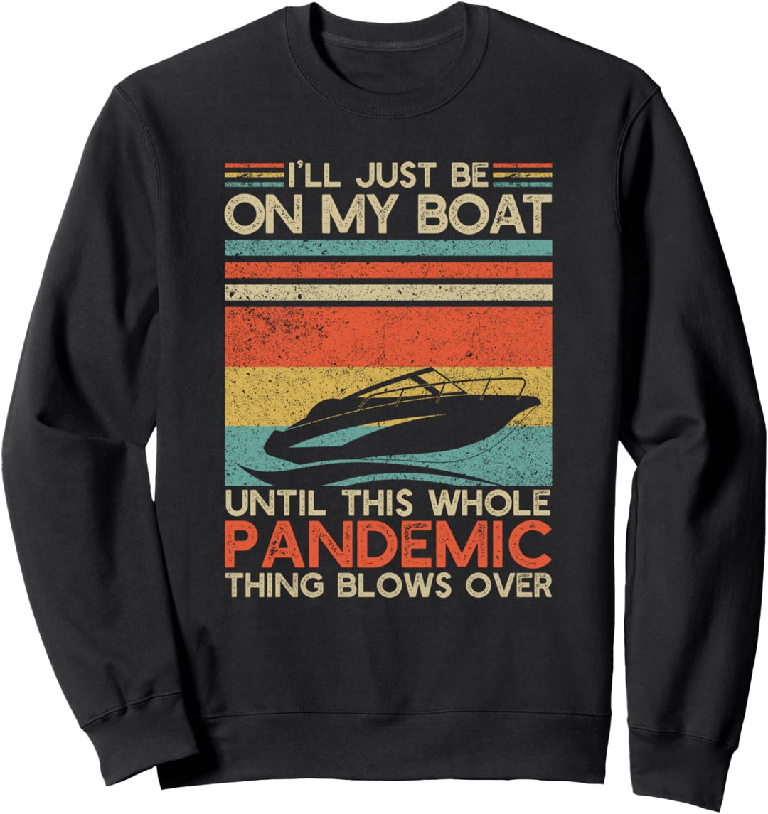 Mein Boot | Vintage Schnellboot | Bowrider Besitzer Sweatshirt