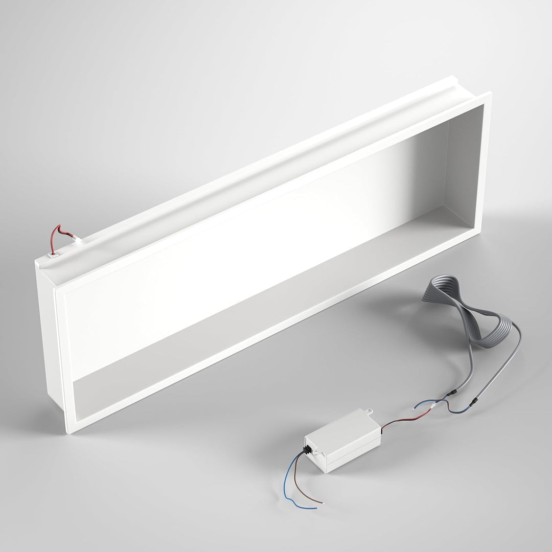 Edelstahl-Duschnische 900mm X 300mm mit geführtem Licht wasserdicht Keine Fliesen benötigte Wandnisc