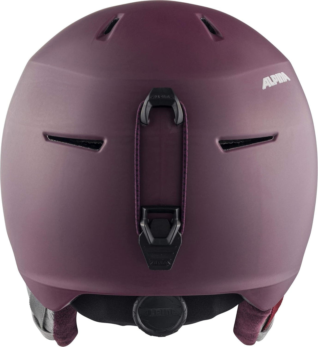 ALPINA MAROI JR - Sicherer, Bruchfester & Individuell Anpassbarer Skihelm Für Kinder charcoal-neon m