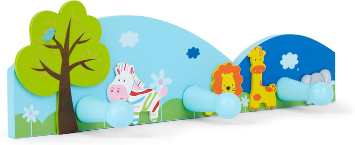 Mousehouse Gifts Kinder Wandhaken Kleiderhaken Sarari Dschungel Tier für Kinderzimmer Jungen oder Mä