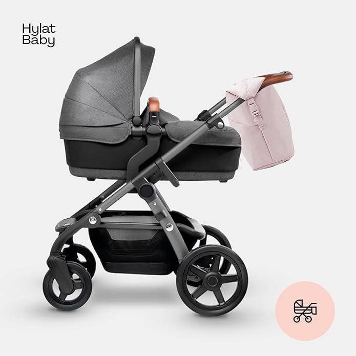 Hylat Baby Wickeltasche mit Wickelunterlage und Baumwolltasche - moderne Tasche für Windeln und Kind