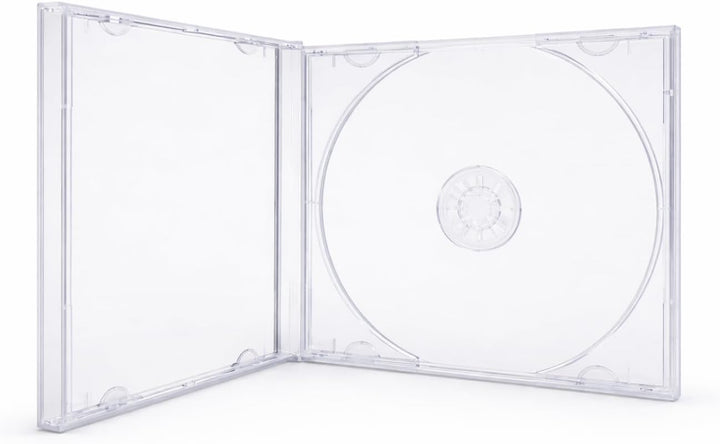 Transparente CD-/DVD-Hüllen (10,4 mm) für jeweils 1 CD/DVD (10er-Packung) von Dragon Trading®