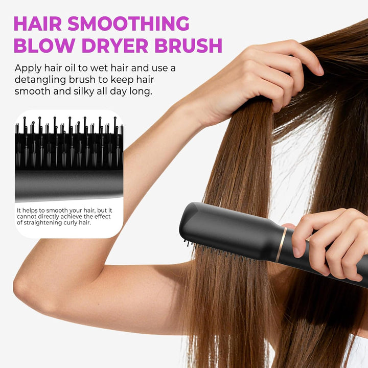 Hairstyler 5 in 1 Airstyler Haarstyler mit Luft Lockenstab Föhn Thermal Brush Glättbürste Set, Multi