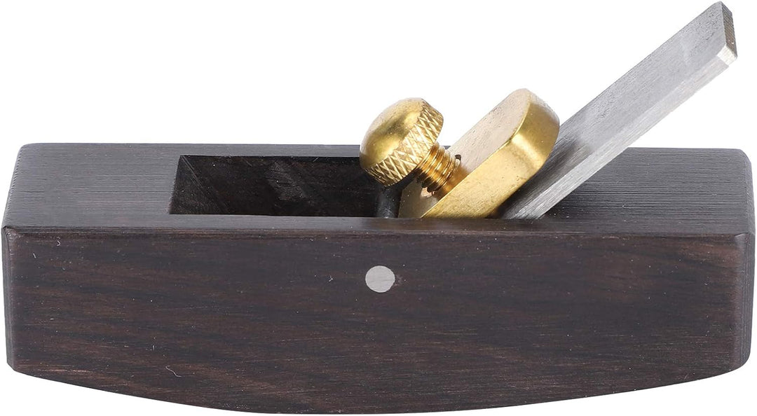 KiiFang Mini-Hobel aus Schwarzem Sandelholz, Hobelmesser mit Gebogener Basis, Handhobel für die Holz