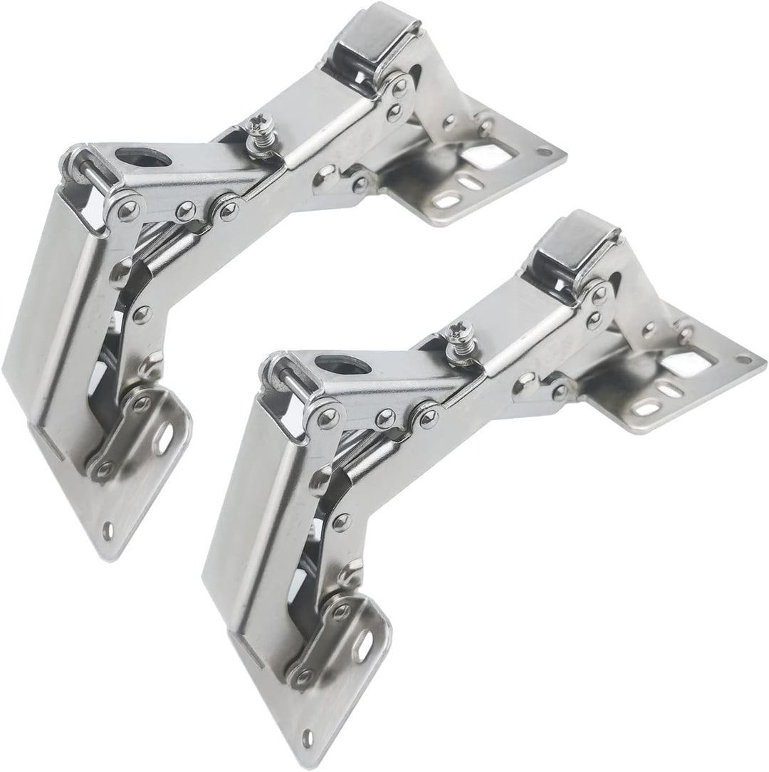 Qrity 4 Stück Scharniere 170° Möbelscharnier Soft Close Türscharniere Hydraulische Sanftes Schliesse