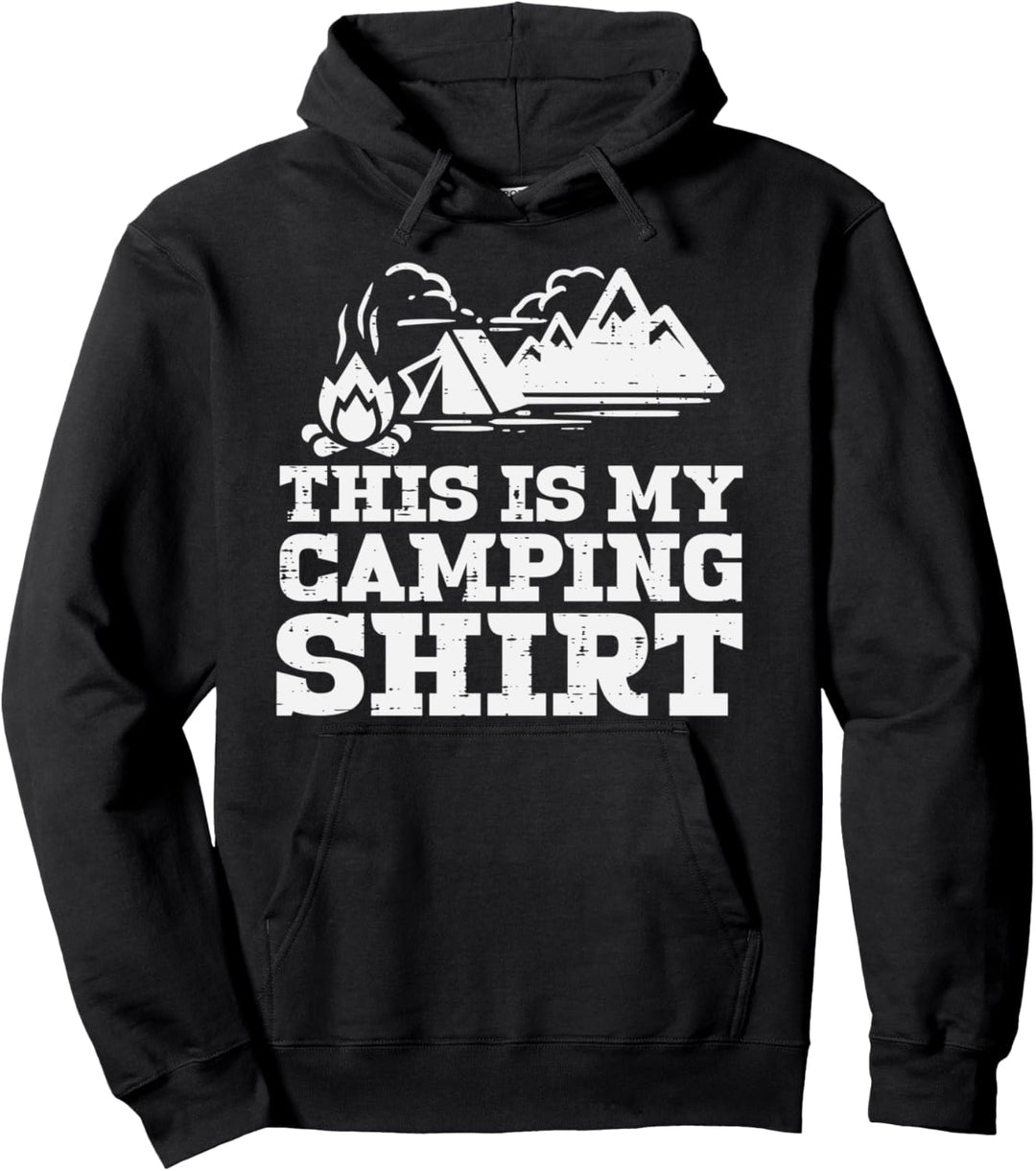 This Is My Camping Shirt Funny Camp Camper Men Women Kids Pullover Hoodie