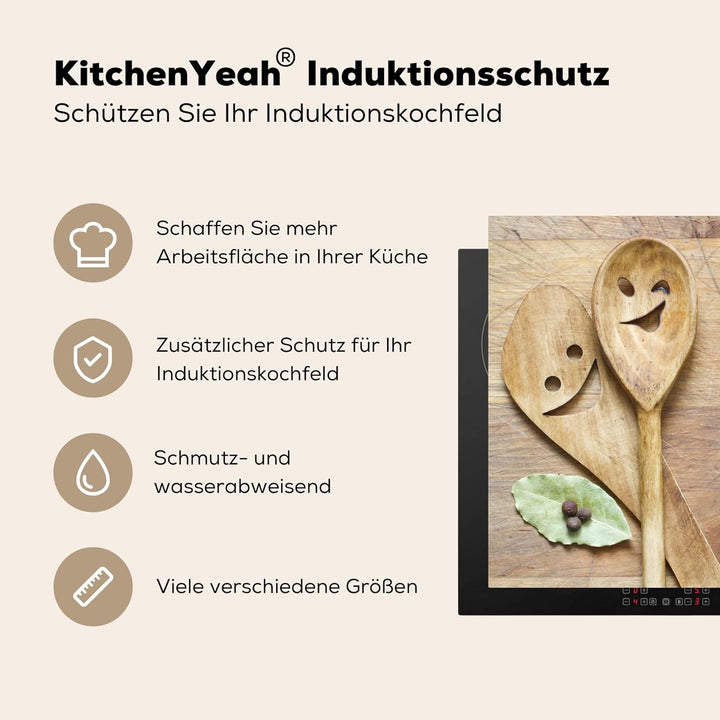 Herdabdeckplatte Einteilig Küche Herdabdeckung Induktionsfeld Ceranfeld Herdabdeckplatten Vinyl Matt