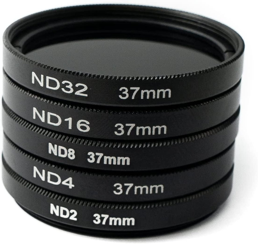SYSTEM-S ND Filter Set 37 mm Neutraldichte mit Hülle und Tasche für iPhone 14